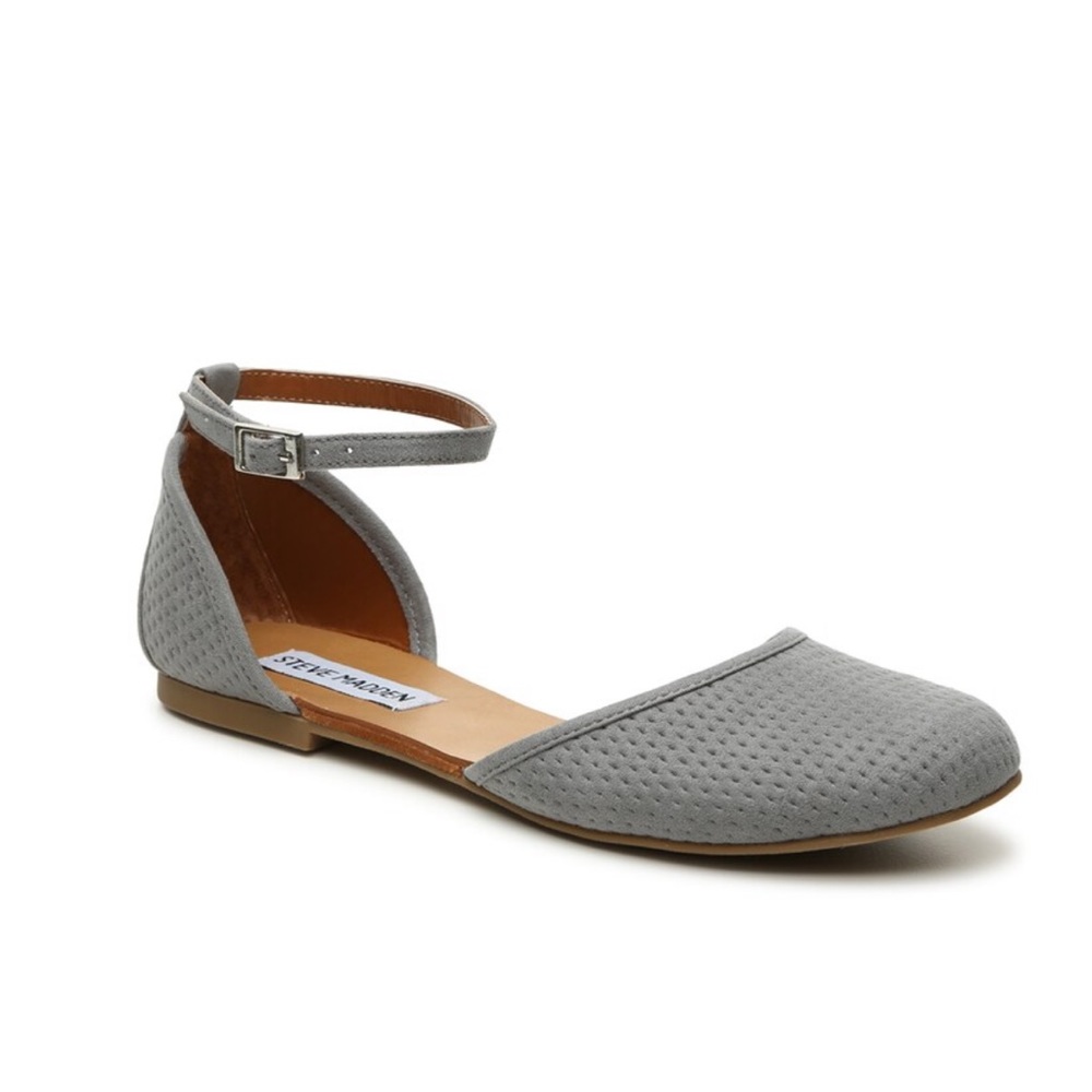 Steve Madden Maia Ballet Flat in Gray Suede Size 7.5